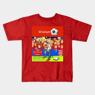 He's already got the monkey on his back, Wrexham funny soccer sayings. Kids T-Shirt